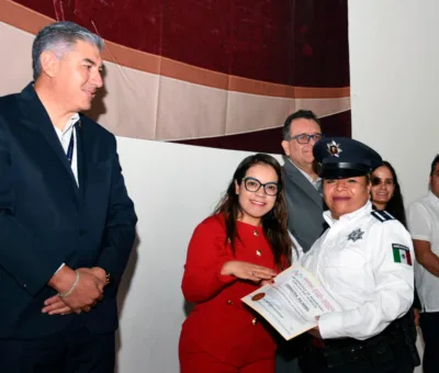 Villagrán reconoce el compromiso y profesionalización de los elementos de Seguridad Pública
