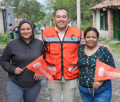 EL ALCALDE MAURICIO ESTEFANÍA DA ARRANQUE A LA OBRA DE RED DE DRENAJE EN LA HUERTA Y BELLAVISTA.