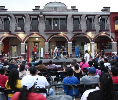 Exhibición de box en Villagrán