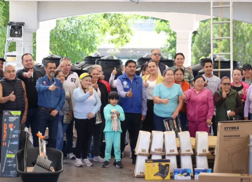 Apoyamos 114 familias de 55 localidades de Purísima del Rincón, con kits de mejoramiento de vivienda.