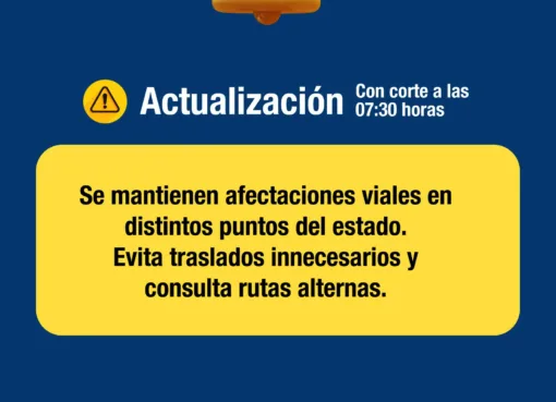 Actualización de cierres viales en Guanajuato