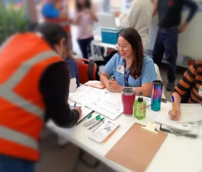 SSG acercó una Feria de salud para trabajadoras de la empresa Pirelli