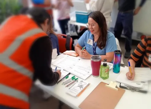 SSG acercó una Feria de salud para trabajadoras de la empresa Pirelli