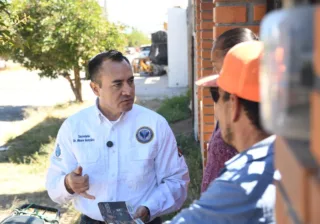 Toca puertas en Ocampo Secretaría de Seguridad y Paz escuchando necesidades de la gente