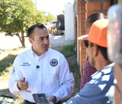Toca puertas en Ocampo Secretaría de Seguridad y Paz escuchando necesidades de la gente