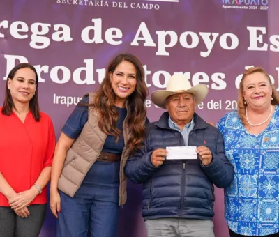 Entrega Gobernadora apoyos a los productores de maíz de Guanajuato