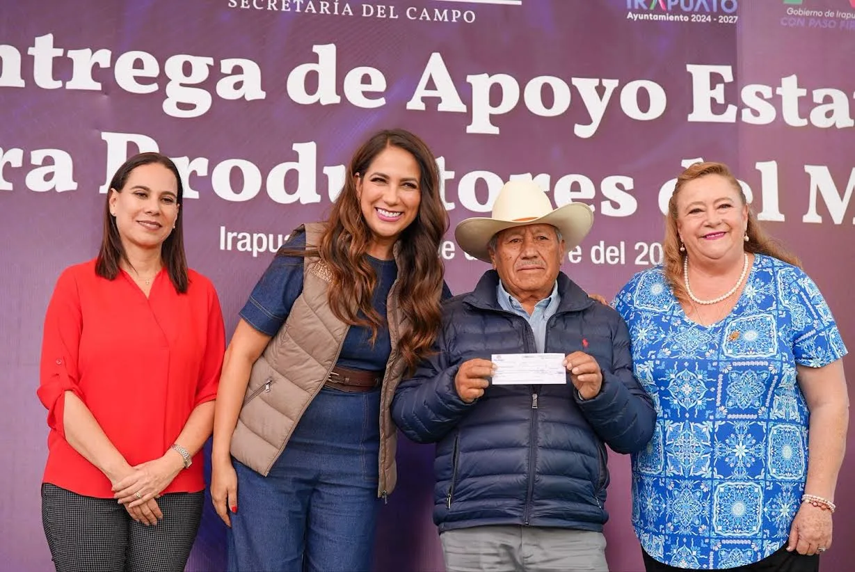 Entrega Gobernadora apoyos a los productores de maíz de Guanajuato
