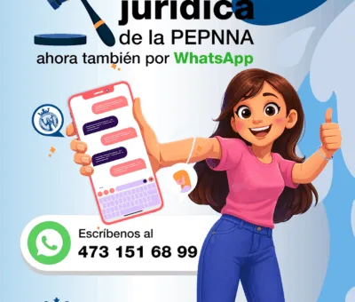 Lanza la PEPNNA servicio de asesoría jurídica por WhatsApp