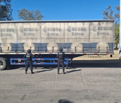 Recupera FSPE semirremolque con más de 400 mil pesos en cervezas con reporte de robo en Irapuato  
