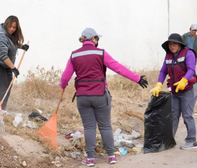 Villagrán lleva a cabo faena de limpieza