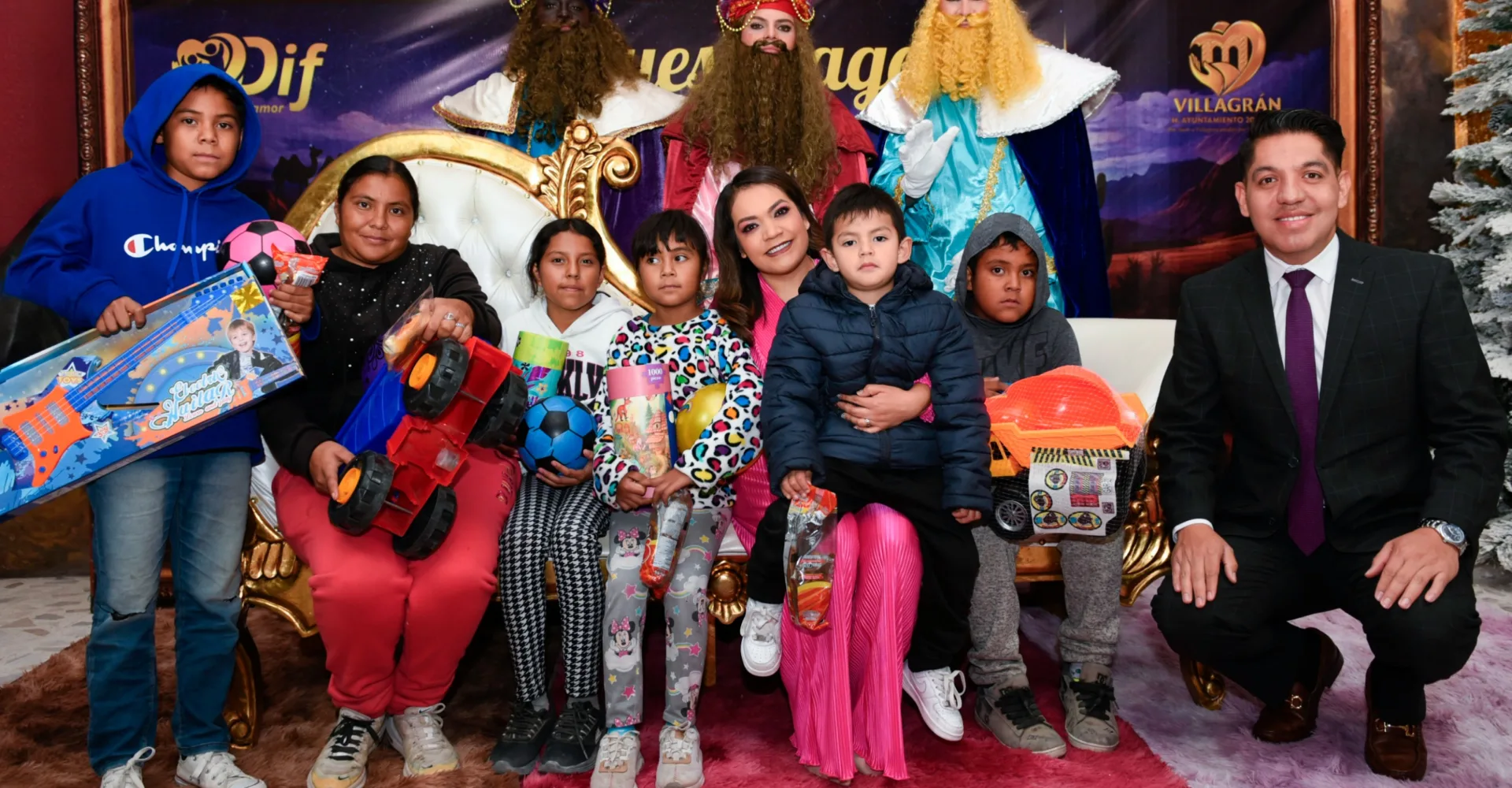Villagrán festeja la llegada de los Reyes Magos