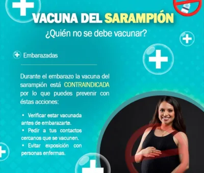 SSG emite recomendaciones a mujeres embarazadas para evitar contagios de sarampión
