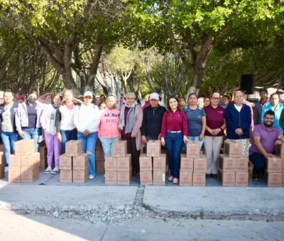 DIF entrega despensas en Villagrán