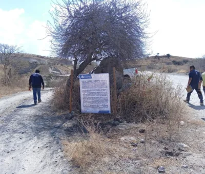 Tras inspección ambiental, PAOT suspende Banco de Material en Valle de Santiago