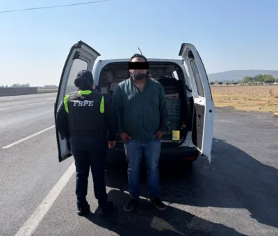 Asegura PEC mercancía con valor de 500 mil pesos en la autopista Salamanca-Morelia