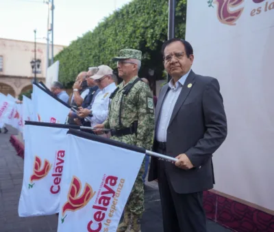 DAN BANDERAZO AL OPERATIVO “SEMANA SANTA Y PASCUA SEGURA 2026” EN CELAYA