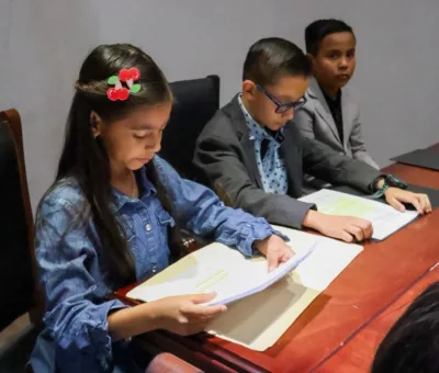 En un ejercicio de formación Cívica y Ética, Cabildo Infantil de Manuel Doblado realiza actividades