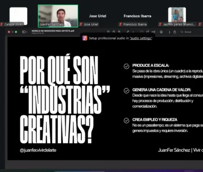 IMPARTEN PRIMER TALLER DE MODELO DE NEGOCIOS PARA ARTISTAS