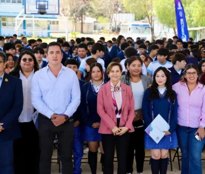 Estrenan techado y celebran triunfo de INFOMATRIX en CECyTEG Valle de Santiago