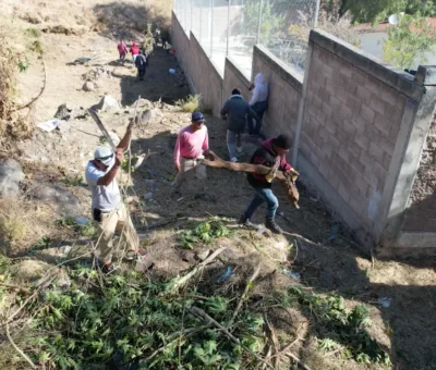 La comunidad del Palenque se unió para limpiar el arroyo