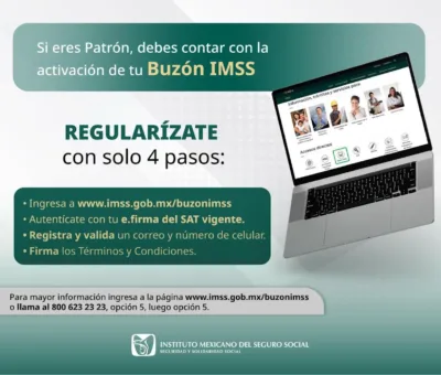 Comunicación directa entre Seguro Social y sector patronal, a través de Buzón IMSS