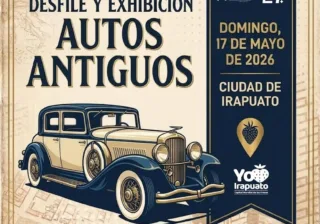 IRAPUATO SE VISTE DE GALA CON LA 1.ª EDICIÓN DEL DESFILE Y EXHIBICIÓN DE AUTOMÓVILES ANTIGUOS