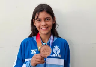 Bronce en patines de velocidad