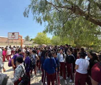 Dobladenses se integran a evacuación por simulacro ante situaciones de emergencia