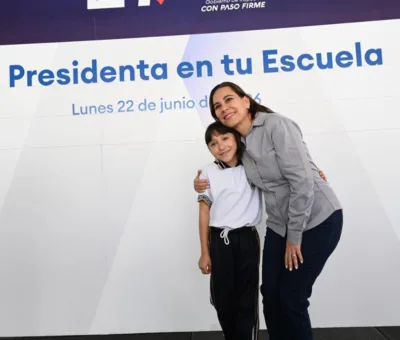 LLEVAN PROGRAMA “PRESIDENTA EN TU ESCUELA”   E INAUGURAN MURAL URBANO EN LA PRIMARIA  LEONA VICARIO