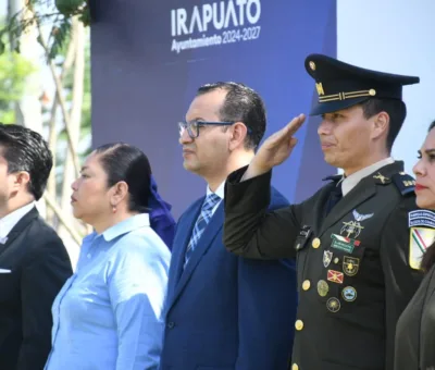 GOBIERNO DE IRAPUATO CONMEMORA INICIO DE JUNIO CON IZAMIENTO DE BANDERA MONUMENTAL