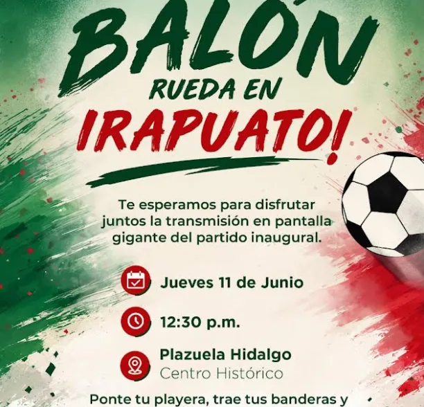 IRAPUATO VIVIRÁ LA PASIÓN DEL FUTBOL CON TRANSMISIÓN PARA CIUDADANÍA